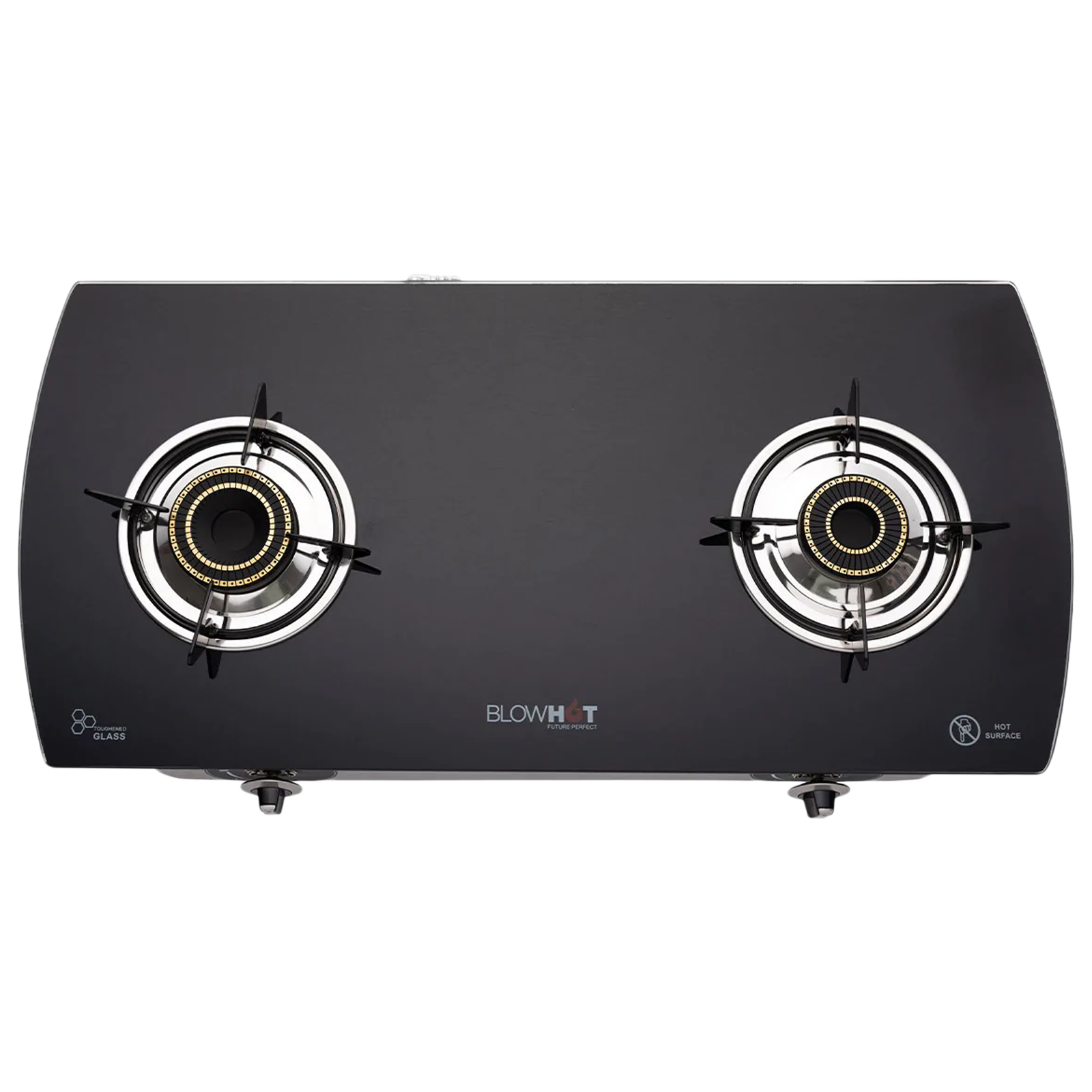 Buy Blowhot Jasper Burner Toughened Glass Gas Stove Stainless Steel And Black Coated Body